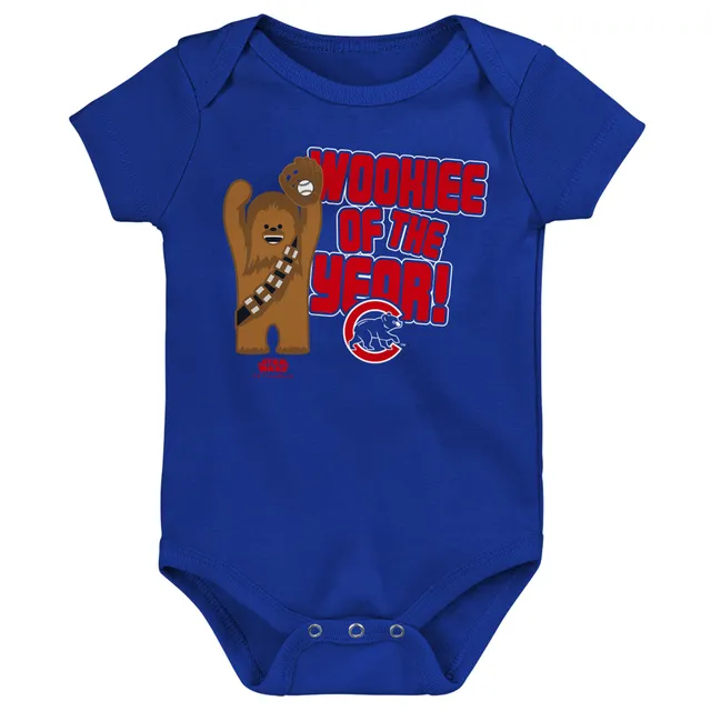 Outerstuff Infant Royal/Red/White Chicago Cubs Minor League Player  Three-Pack Bodysuit Set