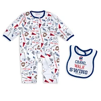 Newborn & Infant WEAR by Erin Andrews Chicago Cubs Sleep Play Set