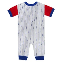 Newborn & Infant White Chicago Cubs Logo Best Series Full-Snap Jumper