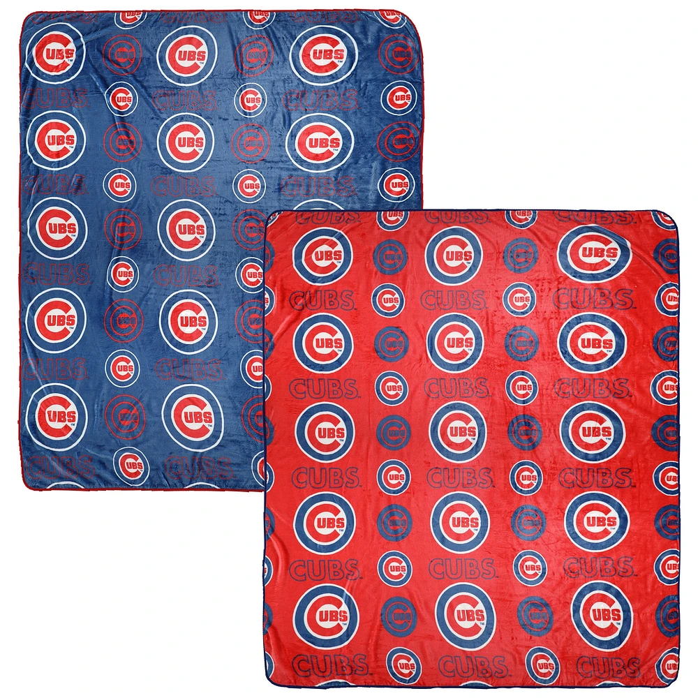 Ensemble de couvertures Pegasus Chicago Cubs 60" x 70" Home & Away deux pièces