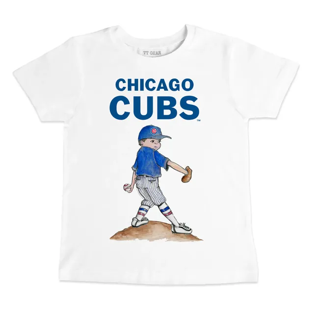 Chicago Cubs Tiny Turnip Youth Babes 3/4-Sleeve Raglan T-Shirt