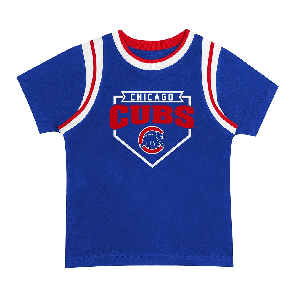 Ensemble t-shirt et short Loaded Base des Chicago Cubs Fanatics d'âge préscolaire