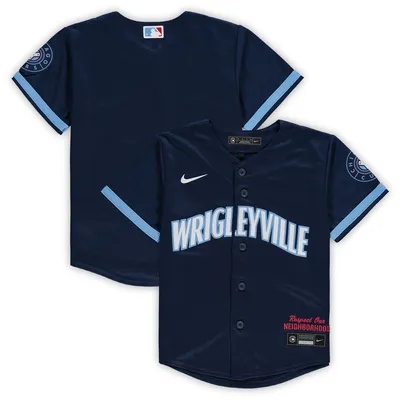 Youth Nike Navy Chicago Cubs 2021 City Connect Replica Jersey