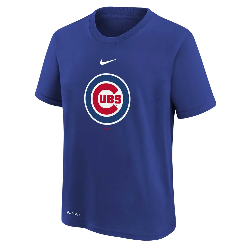 Préscolaire Nike Royal Chicago Cubs Large Logo Performance - T-shirt