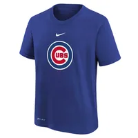 Preschool Nike Royal Chicago Cubs Large Logo Performance - T-Shirt