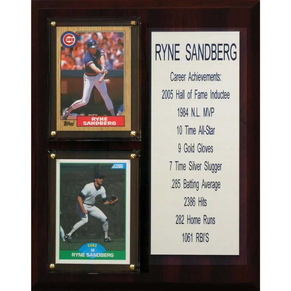 Fanatics Authentic Ryne Sandberg Chicago Cubs Framed 15 x 17 Hall of Fame Career Profile