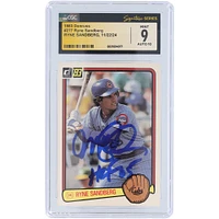Ryne Sandberg Chicago Cubs Autographed 1983 Donruss #277 CGC Fanatics Witnessed Authenticated 9/10 Rookie Card with "HOF 05" Inscription