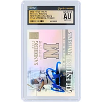 Ryne Sandberg Chicago Cubs Autographed 2002 Topps Tribute Milestone Materials Bat Relic #MIM-RS CGC Fanatics Witnessed Authenticated Auto 10 Card