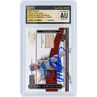 Ryne Sandberg Chicago Cubs Autographed 2003 Playoff Piece Of The Game Bat Relic #POG-86 CGC Fanatics Witnessed Authenticated Auto 10 Card