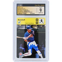 Ryne Sandberg Chicago Cubs Autographed 2005 Leaf Sportscasters #43 #13/35 CGC Fanatics Witnessed Authenticated 9/10 Card