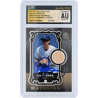 Ryne Sandberg Chicago Cubs Autographed 2007 Upper Deck SP Legendary Cuts Masterful Materials Bat Relic #MM-RS CGC Fanatics Witnessed Authenticated Auto 10 Card