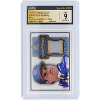Ryne Sandberg Chicago Cubs Autographed 2009 Upper Deck SP Legendary Cuts Legendary Memorabilia Jersey Relic #LM-RS #70/100 CGC Fanatics Witnessed Authenticated 9/10 Card