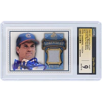 Ryne Sandberg Chicago Cubs Autographed 2009 Upper Deck SP Legendary Cuts Legendary Memorabilia Jersey Relic #LM-RS #70/100 CGC Fanatics Witnessed Authenticated 9/10 Card