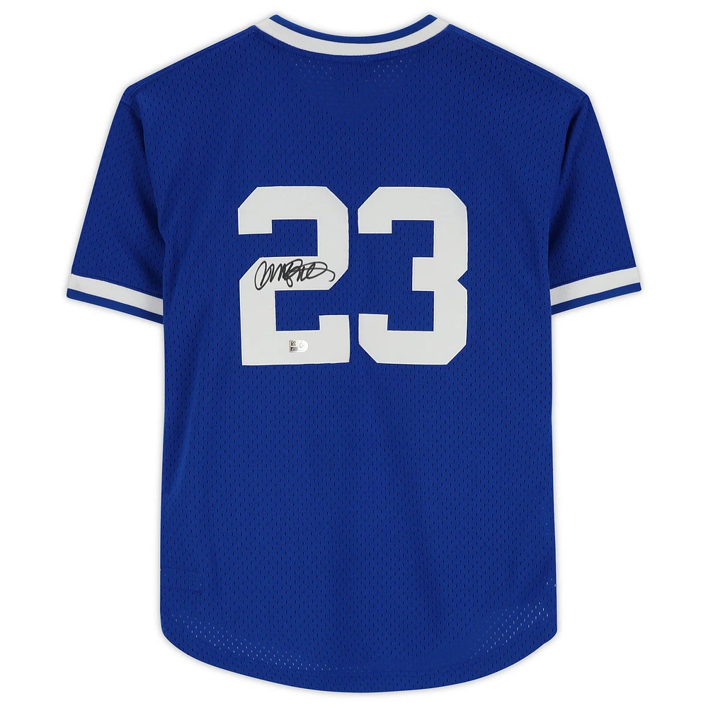 Ryne Sandberg Royal Chicago Cubs Autographed Mitchell & Ness Replica Jersey