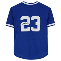 Ryne Sandberg Royal Chicago Cubs Autographed Mitchell & Ness Replica Jersey