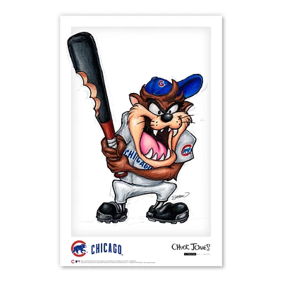 Tasmanian Devil Chicago Cubs 11" x 17" Looney Tunes Poster Print