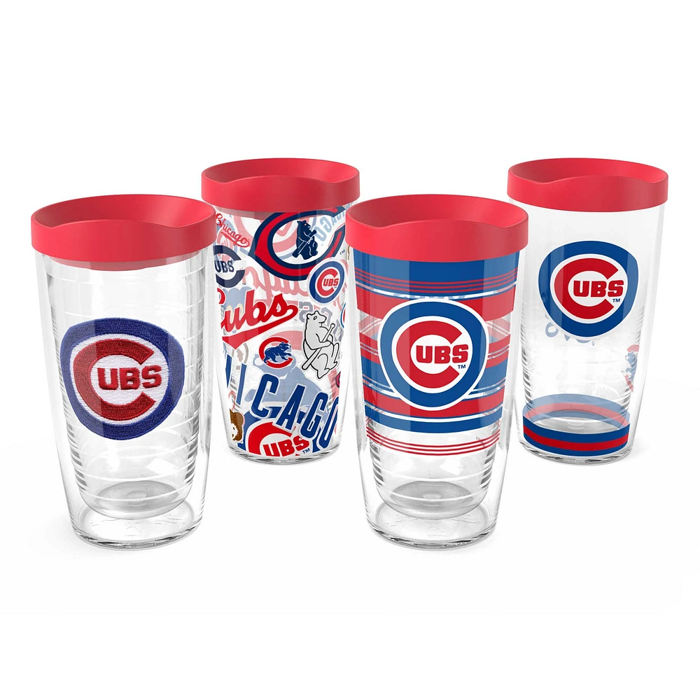 Tervis Chicago Cubs paquet de quatre 16oz. Ensemble de gobelets classiques