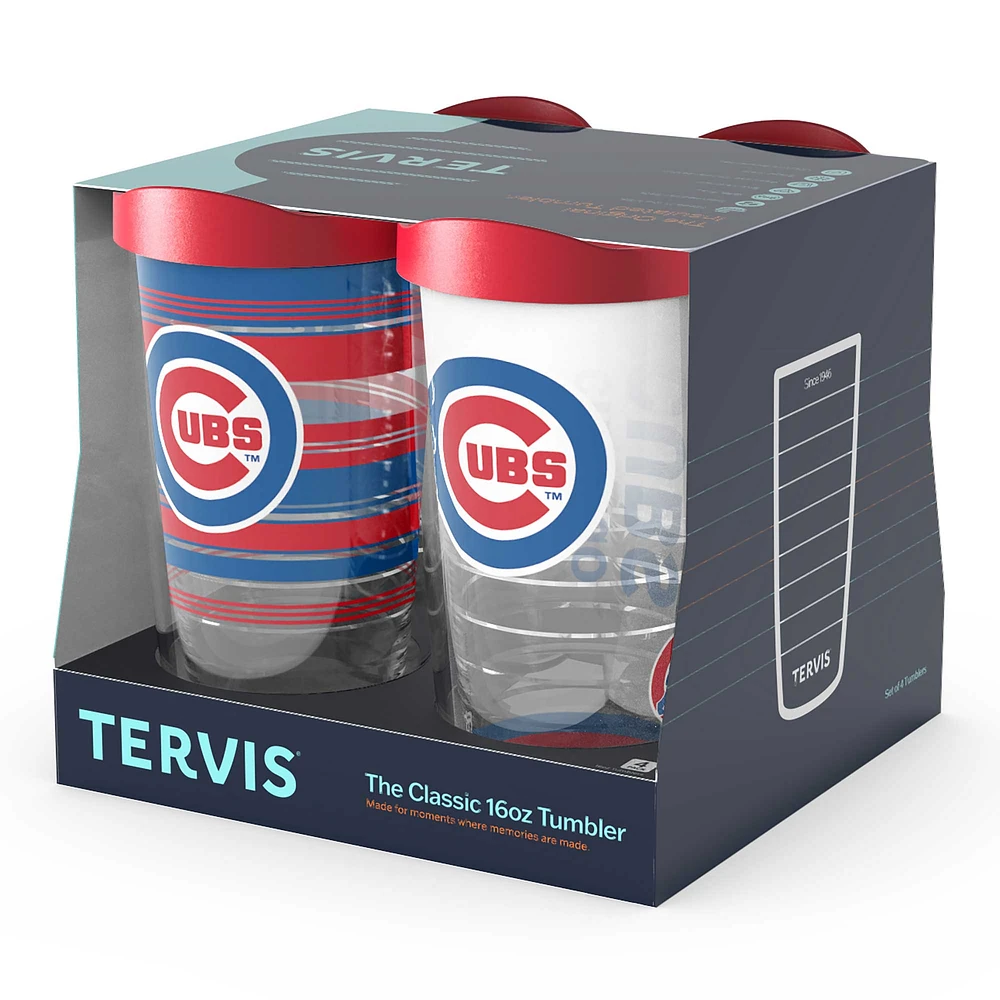 Tervis Chicago Cubs Four-Pack 16oz. Classic Tumbler Set