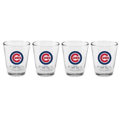 The Memory Company Chicago Cubs 4-Pack 2oz. Shot Glass Set