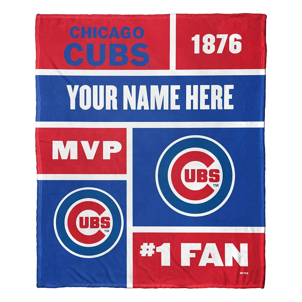 Logo Chair Chicago Cubs Sweatshirt Blanket