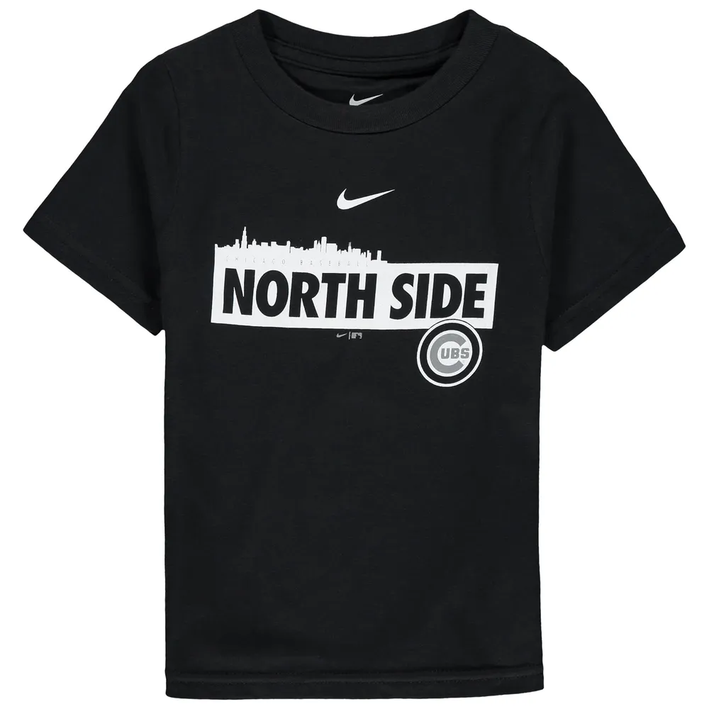 Lids Chicago Cubs Nike Toddler Skyline T-Shirt Black | Brazos Mall