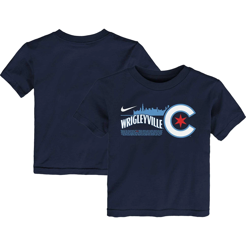 T-shirt graphique Nike Chicago Cubs City Connect pour tout-petit