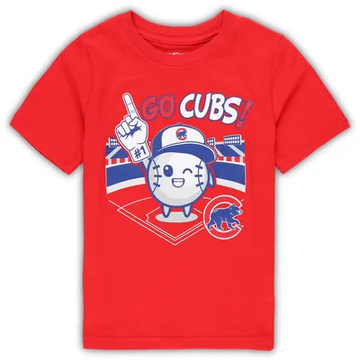 Chicago Cubs Toddler Ball Boy T-Shirt - Red