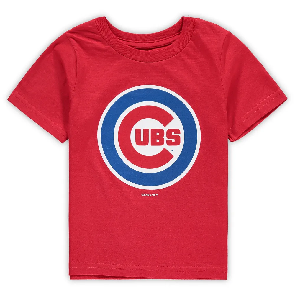 Outerstuff Toddler Red Chicago Cubs Primary Team Logo T-Shirt