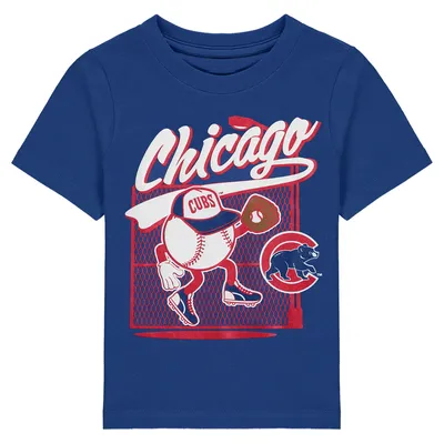 Chicago Cubs Toddler On the Fence T-Shirt - Royal