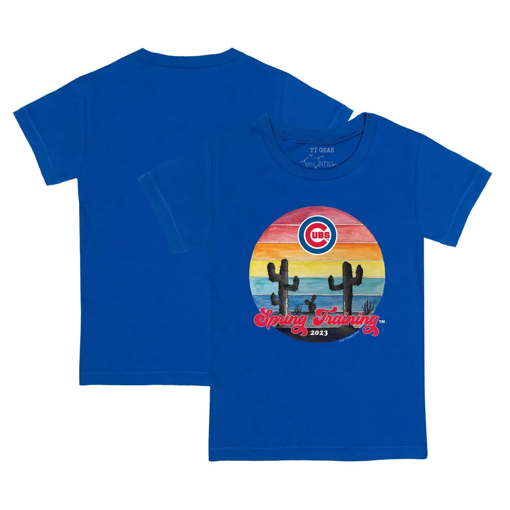 Lids Chicago Cubs Tiny Turnip Toddler 2023 Spring Training T-Shirt - Royal