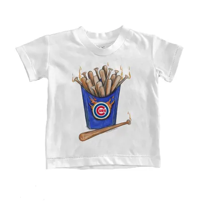 Lids Chicago Cubs Tiny Turnip Youth Heart Bat T-Shirt - White