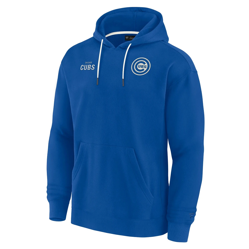 Sweat à capuche unisexe Fanatics Royal Chicago Cubs Elements en polaire super douce