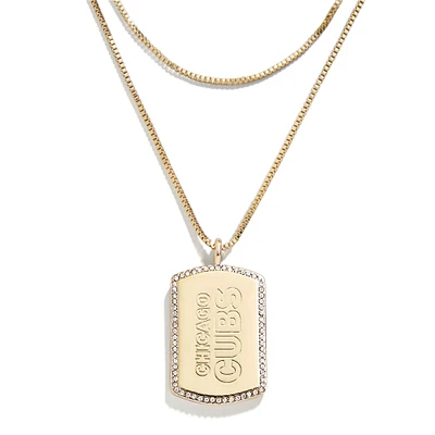 WEAR by Erin Andrews x Baublebar Chicago Cubs Dog Tag Collier