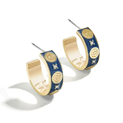 WEAR By Erin Andrews x BaubleBar Chicago Cubs Enamel Hoop Earrings