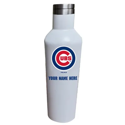 Chicago Cubs 17oz. Personalized Infinity Stainless Steel Water Bottle - White