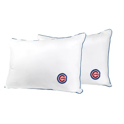 Chicago Cubs Embroidered Everyday Bed Pillow Twin Pack - White