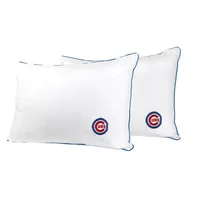 Chicago Cubs Embroidered Everyday Bed Pillow Twin Pack - White