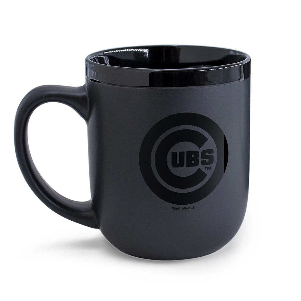 WinCraft Chicago Cubs 17 oz. Tasse noire ton sur ton