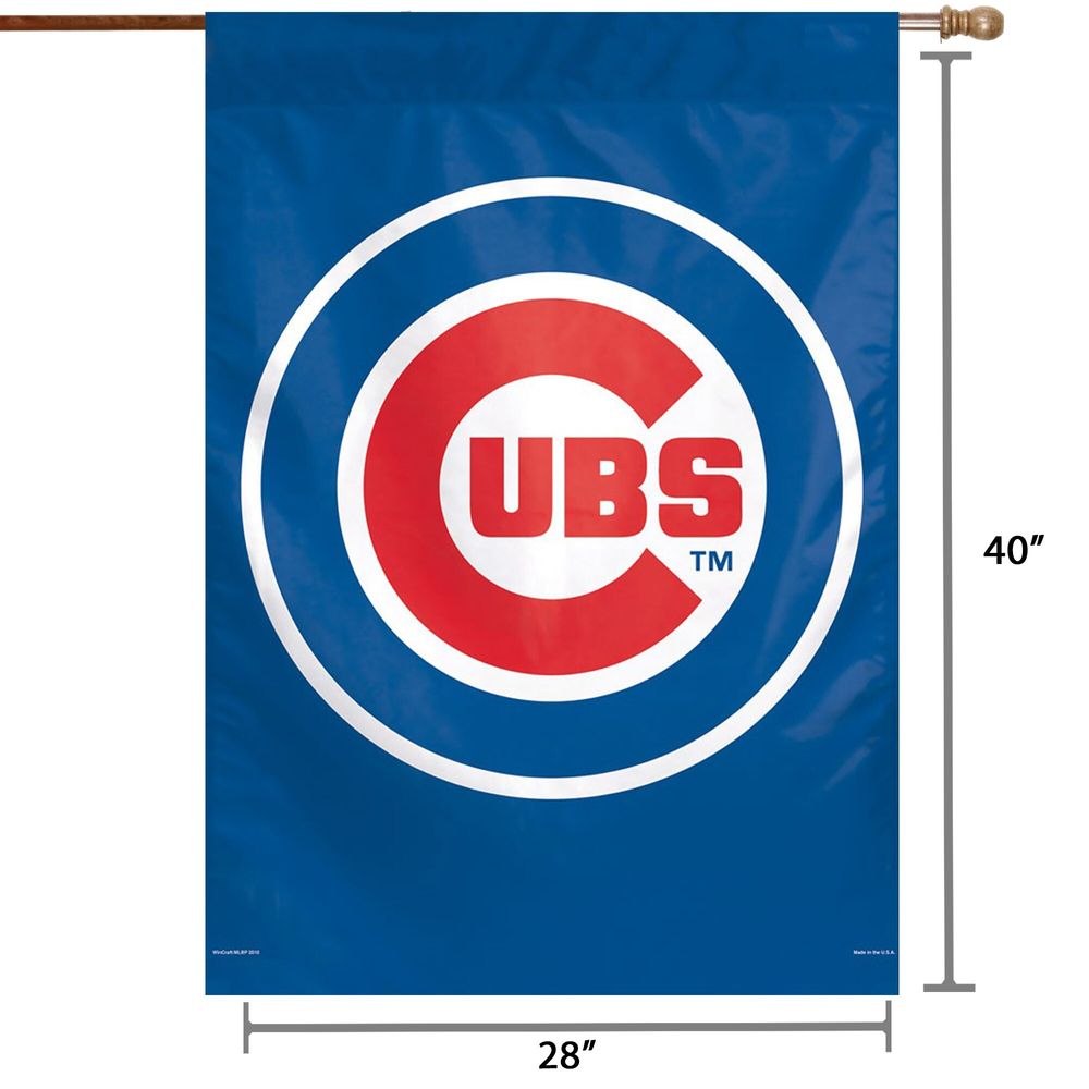 WinCraft Chicago Cubs 28" x 40" Big Logo Single-Sided Vertical Banner