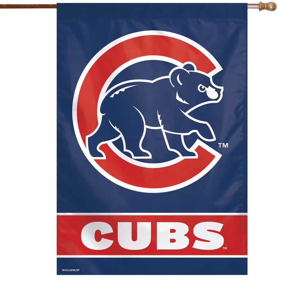 WinCraft Chicago Cubs 28" x 40" C Bear Logo Single-Sided Vertical Banner