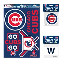 Pack de décalcomanies WinCraft Chicago Cubs