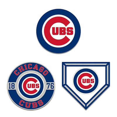 WinCraft Chicago Cubs Three-Piece Collector Pin Set