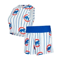 Ensemble débardeur et short en tricot personnalisé à rayures fines Cubs 0W30 Reel AOP V100072 BEDLADSLP UHT #2