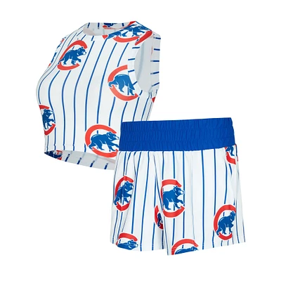 Ensemble débardeur et short en tricot personnalisé à rayures fines Cubs 0W30 Reel AOP V100072 BEDLADSLP UHT #2