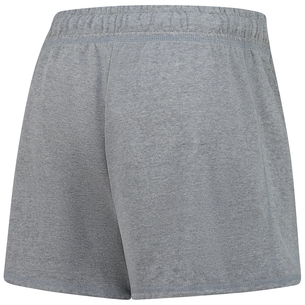 Women's Fanatics  Heather Gray Chicago Cubs Logo Shorts