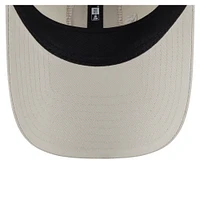 Women's New Era  Light Beige Chicago Cubs Square Stitch 9TWENTY Adjustable Hat