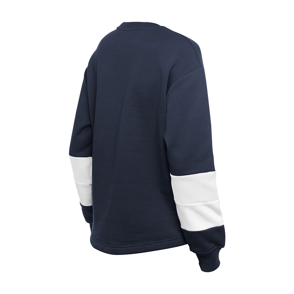 Women's New Era  Navy Chicago Cubs Game Day Color Pullover Sweatshirt