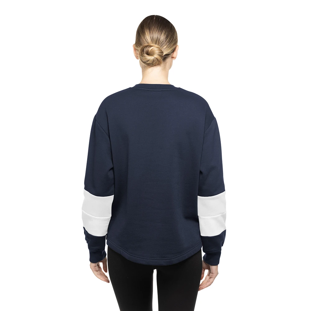 Women's New Era  Navy Chicago Cubs Game Day Color Pullover Sweatshirt