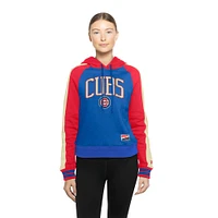 Sweat à capuche court manches raglan pour femme de la collection Cooperstown des Royal Chicago Cubs New Era
