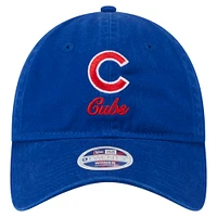 Women's New Era  Royal Chicago Cubs Preppy Team 9TWENTY Adjustable Hat